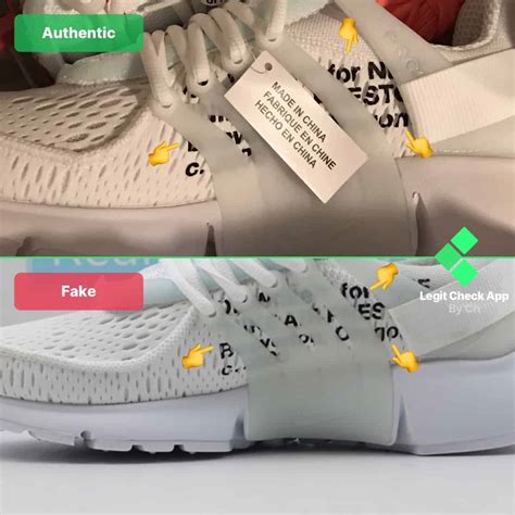 nike air presto off white fake vs real|off white presto price.